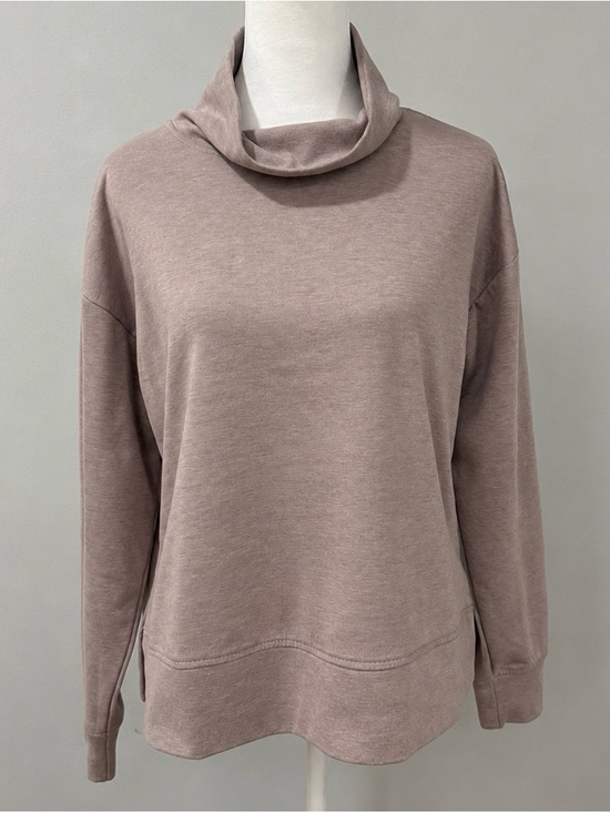 RBX Sweaters - RBX Women’s Small Cowl Neck Pullover Sweatshirt Mauve Taupe Activewear Tunic